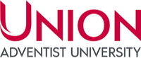 Logo for Union Adventist University, featuring the word "UNION" in large red letters above "ADVENTIST UNIVERSITY" in smaller gray letters.